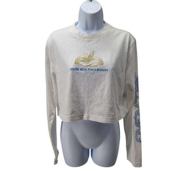 adidas Tops - Adidas Originals long sleeve crop collab Sz sm Streetwear Acubi Grunge Cropped